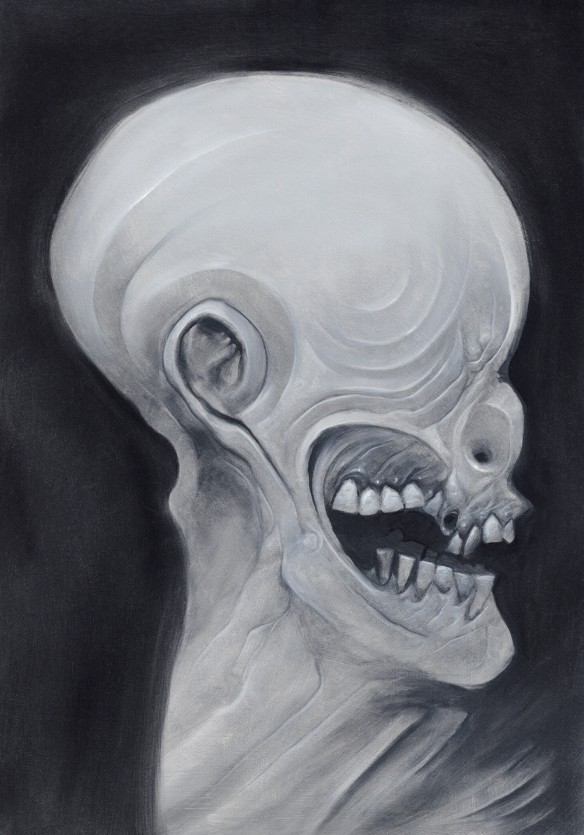 "Into The Abyss III"
Oil on gessoed paper  9.7" x 13.7" / 24.6 x 33 cm

This pieces was part of a monochrome series for my solo show "From The Abyss" last month in my hometown.

Available DM me for info.