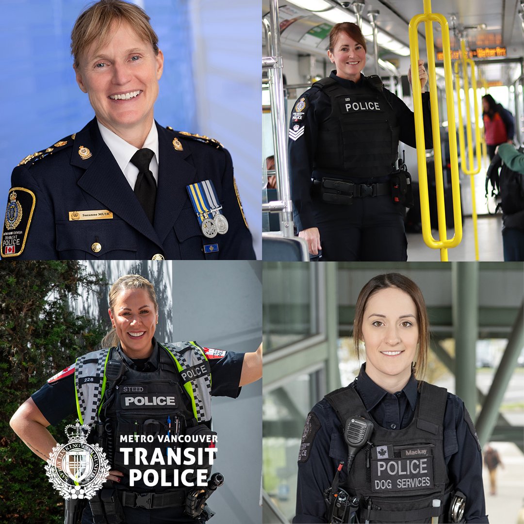 At Transit Police, some of our most accomplished police officers are women, including Chief Officer Suzanne Muir. This #NationalPoliceWomanDay, we celebrate the women who demonstrate leadership, courage, intelligence and compassion as they help keep transit safe for everyone.