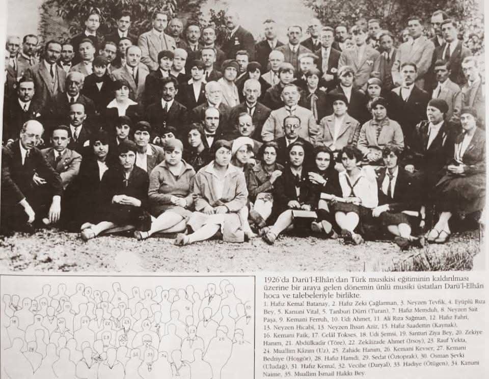 1916
Osmanlı döneminde
Darül Elhan
Müzik öğretmeni yetiştirmek için açılan okul
1926 M.kemal döneminde #Türk_Musikisi eğitimi kaldırılır

5 yıl sonra 1931'de
#Türk_Ocakları kapatılarak Ocagın Malları gasp edilir
Bu mallar üzerinede CHP'nin arka