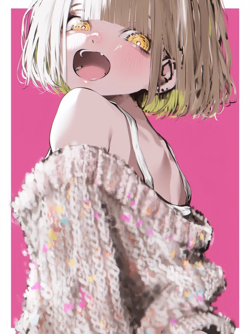 「おはよう」と言う女の子