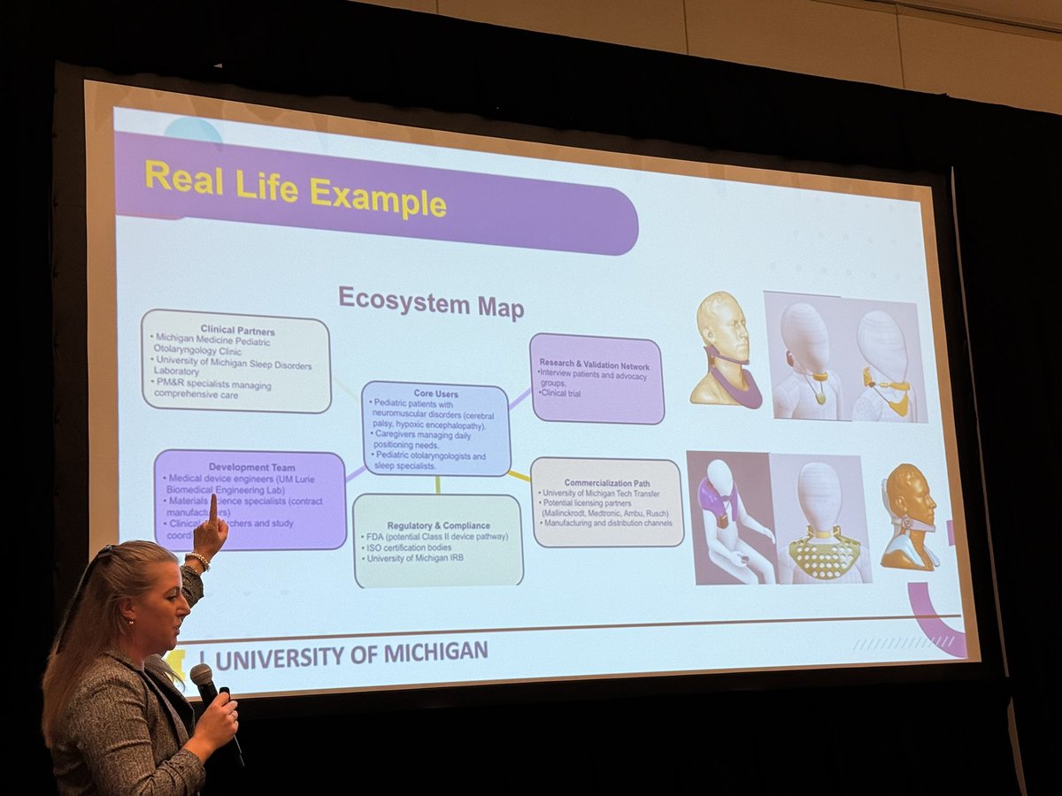 ledje's tweet photo. Listening to Candice Stegink speak at @AmerMedicalAssn #ChangeMedEd on Patient Centerd Design thinking, showcasing on of our student’s design. @umichmedicine @UMichMedSchool https://t.co/T8b5VxAhvM