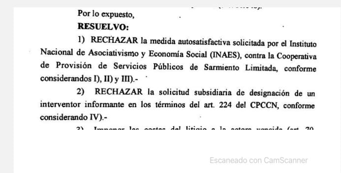 Radioplus10's tweet photo. La jueza federal de #ComodoroRivadavia, Eva Parcio, rechazó el pedido de intervención de #Coopsar, la cooperativa de Sarmiento. No le salió del todo bien  a provincia tratar de licuar la deuda que tiene con la institución sarmientina. https://t.co/D6jFa5ZwEf