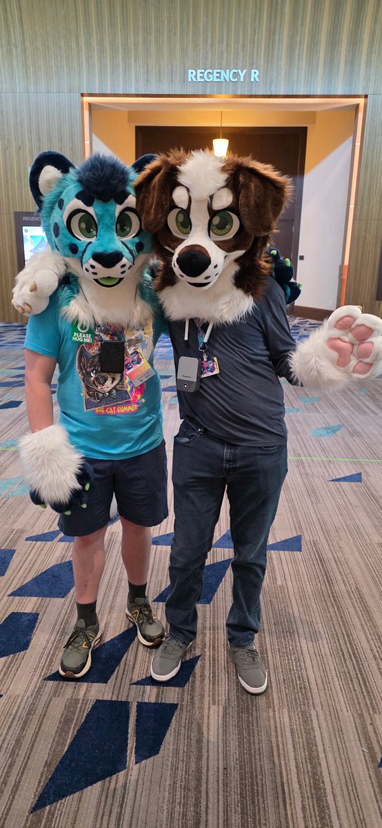 EthosCollie's tweet photo. Happy #FursuitFriday

It was a pleasure getting to meet @JamesTheFolf! A special thanks for making me feel so welcomed at my first ever con! https://t.co/Xo6Ky23s2c