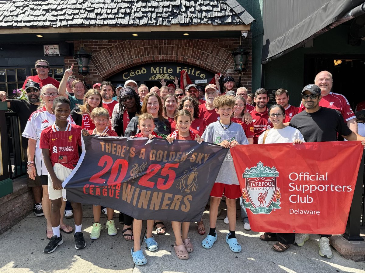 OLSCDelaware's tweet image. Rise and shine, #firststatereds! 

See you at Catherine Rooney’s Sun. @ 9 a.m. for @liverpoolfc vs. Burnley — let’s start the day the Liverpool way! 💪

👉Coming up: Oct. 4 vs. Chelsea = @foodbankofde Food Drive + @soccerpost_wilmington returns 

#UTR #YNWA #myplmorning