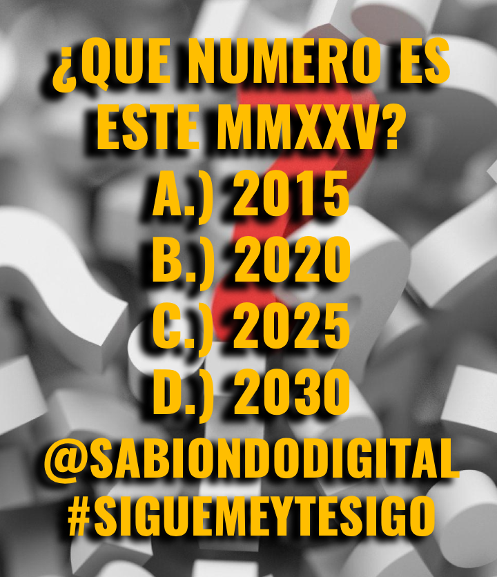 sabiondodigital's tweet image. 🤔 ¿Qué número es?
#Pregunta #preguntadeldía