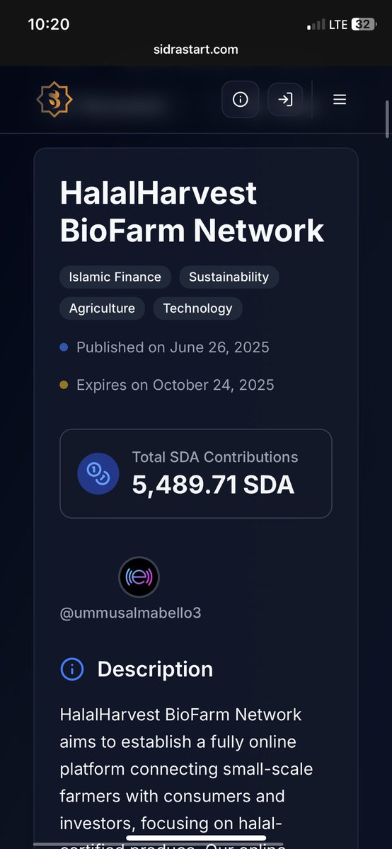 mouahmad30's tweet photo. 💼 Invest in the Future of Ethical Agriculture
#HalalHarvest Network is building a smart, halal-compliant💫

Ecosystem that connects farming, tech, and community impact ✅

🌍 Ground-floor opportunity.
📈 High-growth potential.

Project 🖇️👇 
https://t.co/F9qrGoqTAy https://t.co/z2yx9k10Qo