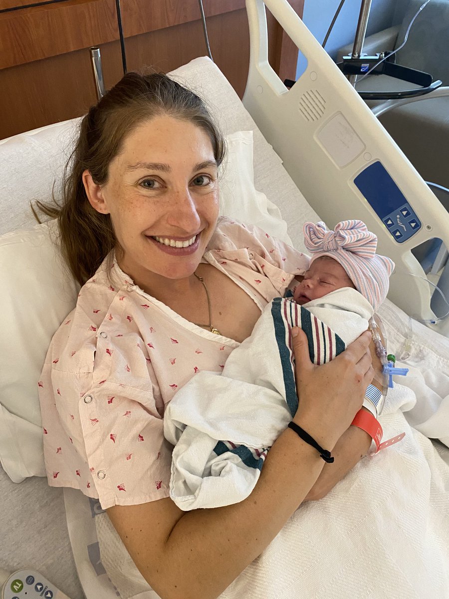 CoachRyanBacak's tweet photo. She’s here! Sadie Ruth Bacak was born this morning at 11:50, weighing at 8 lbs. and 20 inches long! Mama and baby are doing great and catching up on much needed sleep! https://t.co/A0ZO78fQ8I