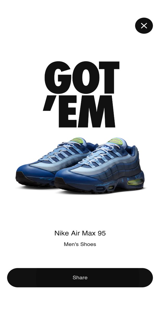 Nice to get my 1st #NikeDraw win. #YuGiOh #AirMax95 #Win