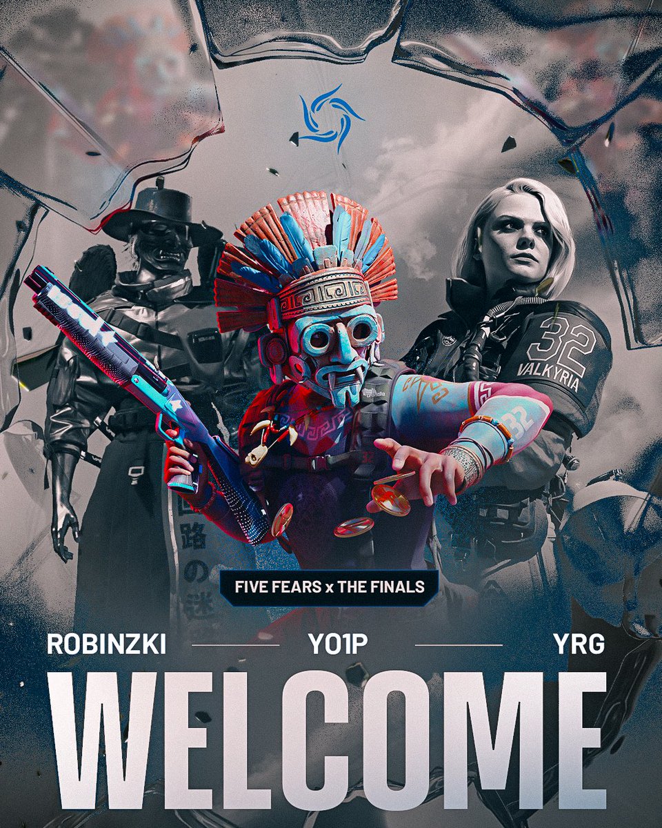 🎤 “Live from the Arena…”

Please welcome the newest FiveFears contestants stepping into <a href="/reachthefinals/">THE FINALS</a> 🏆

Locked in, geared up, and ready to cash out!💰

🪙 - <a href="/yo1p__/">yo1p</a>
🪙 - <a href="/RobinIzI1/">Robinzki</a> 
🪙 - <a href="/yrgtf_/">YRG</a> 

Let’s show the world how it’s done. 🎬

#FiveFears | #FearTheFive