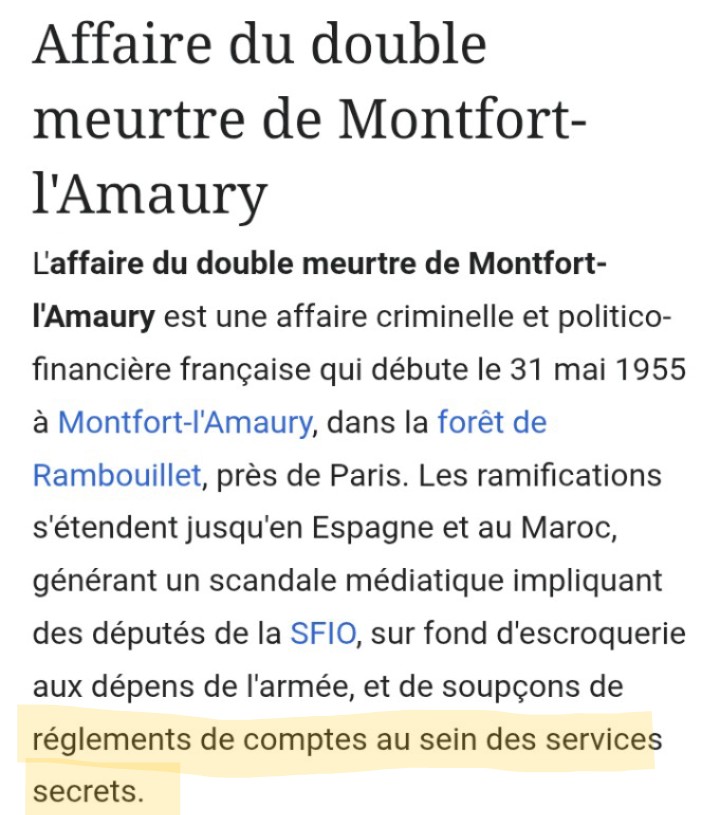 #RobertBoulin mort «en forêt de Rambouillet» comme le #PasteurDoucé ou l'#AffaireMarkovic avec encore #MontfortLAmaury 🎯 et 2 espions franc-maçons assassinés, impliquant #JoAttia, l'intime de #MadameClaude

#FrançoisDeGrossouvre #PierreBérégovoy