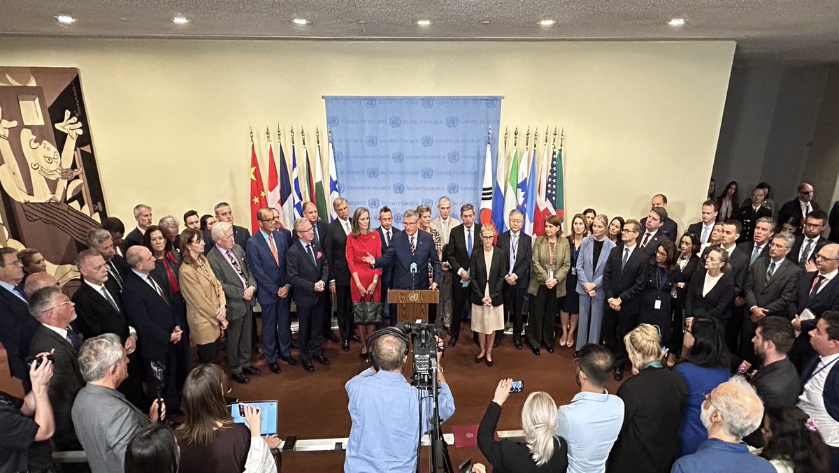 Let there be no doubt: reckless provocations will not work. It is the shared responsibility of UN Member States to hold accountable those who endanger peace &amp; security. 🇩🇪stands with our partners - in our commitment to protect one another &amp; in our support for #Poland and #Ukraine