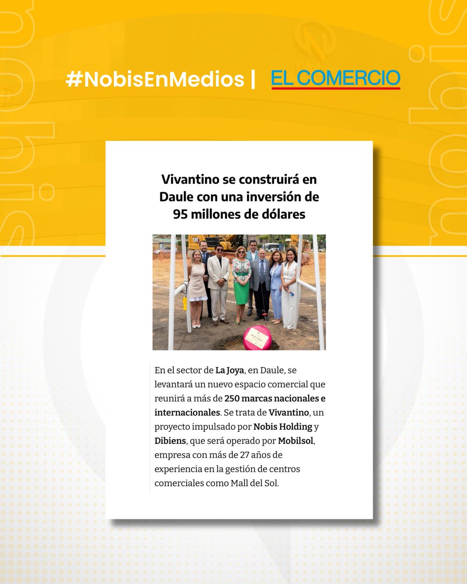 Nobis Holding de Inversiones tweet media