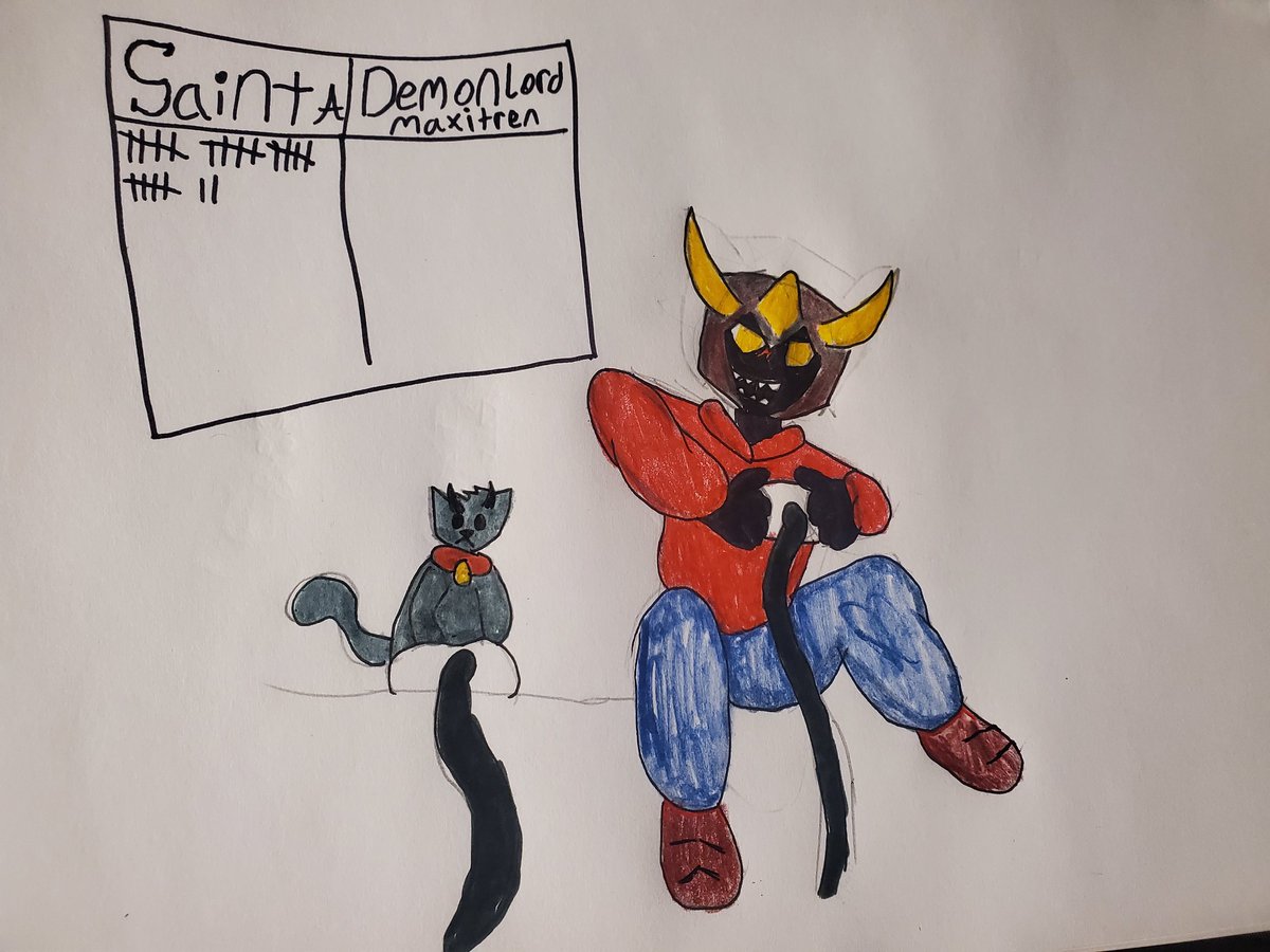 Mini_Gabe's tweet image. Might silly kitty cat, his name is Saint Abigor, he's a gamer as well, so much a friend to the cats owner can't beat them in a game