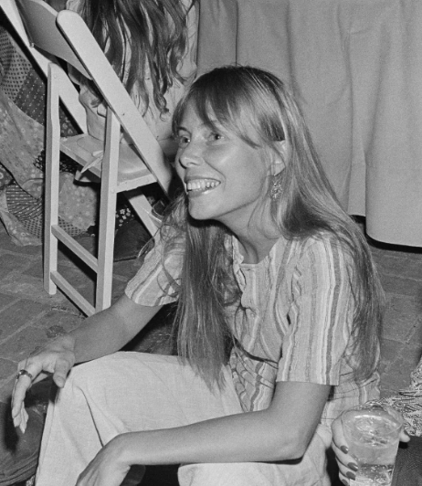 Joni at one of Cass Elliot’s legendary parties in September 1971. Laurel Canyon’s own Gertrude Stein sure knew how to throw a party.

Photo courtesy of Michael Ochs