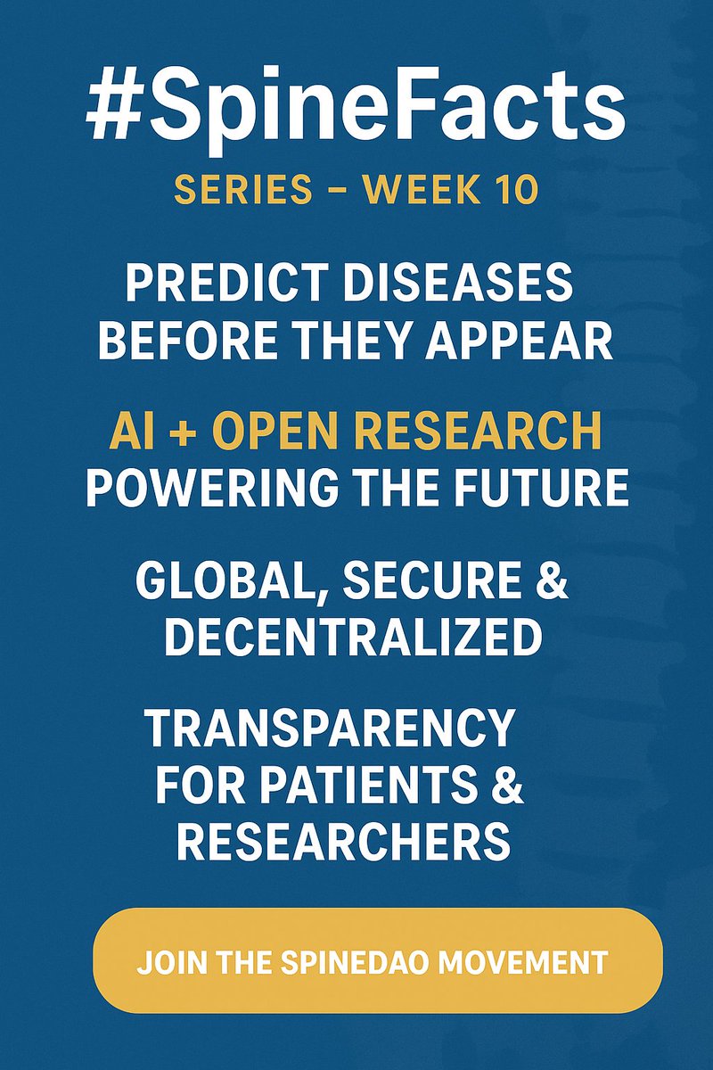 DatTraderFx's tweet image. New week, new #SpineFacts! 🌐
I’ve just dropped a fresh update on the @Spine_DAO journey — uncover how we’re using open research + #AI to transform health &amp;amp; data for everyone.

Check it out, like &amp;amp; share to keep the movement growing! 🚀🔥 
#Web3 #DeSci