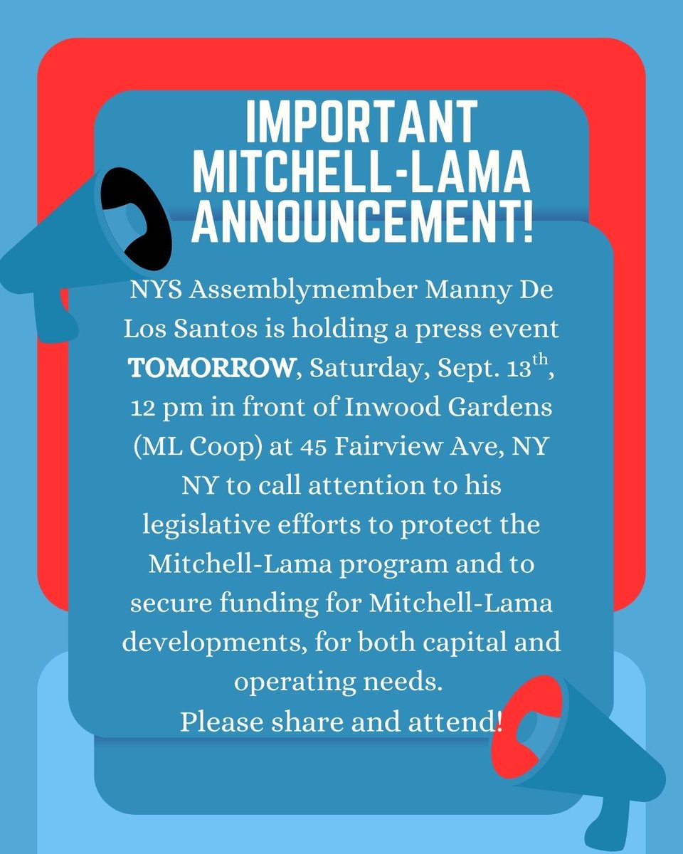Cooperators United for Mitchell-Lama tweet media