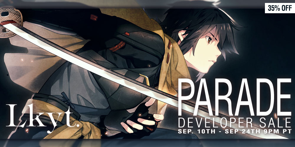 A barren wasteland at the edge of the Earth is home to demons, and our young hero must find the answer in battle to determine the fate of the world!

Get Lkyt. for 35% off until September 24th!
⚔MG: mangagamer.com/r18/detail.php…
⚙Steam: store.steampowered.com/app/2337450/Lk…