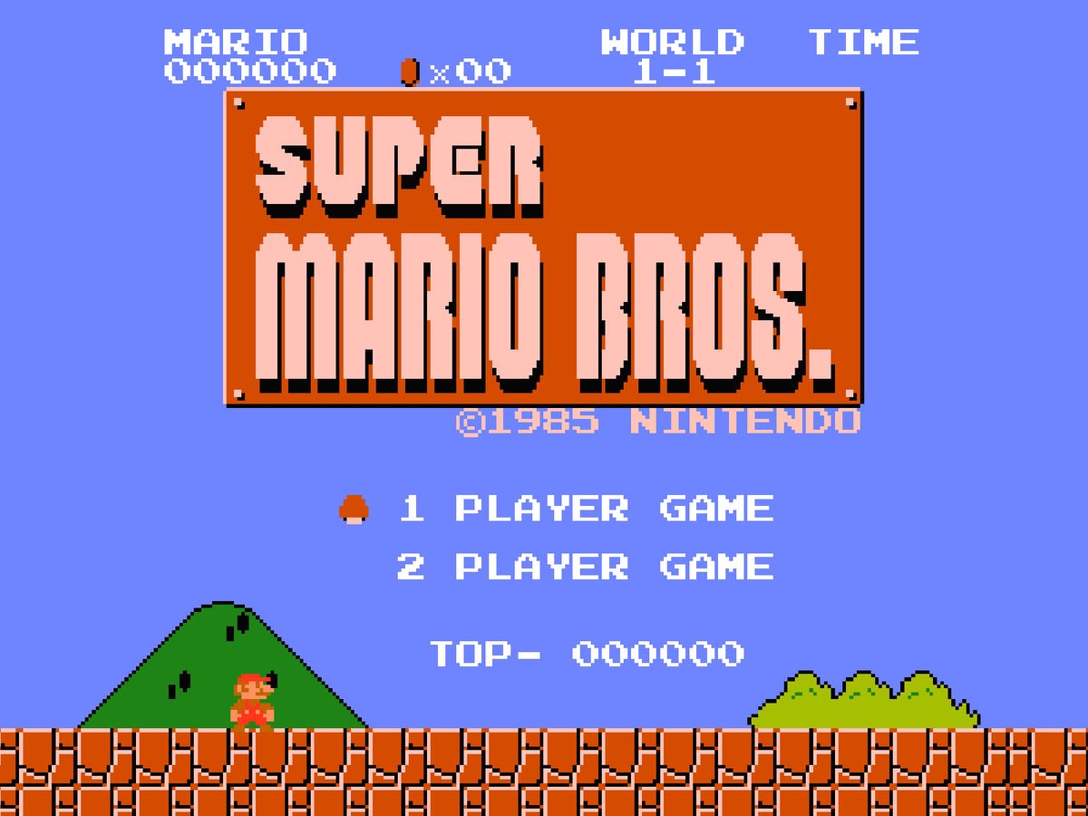 Sept 13, 1985: 40 years ago, Super Mario Bros. was released by Nintendo in Japan. #80s