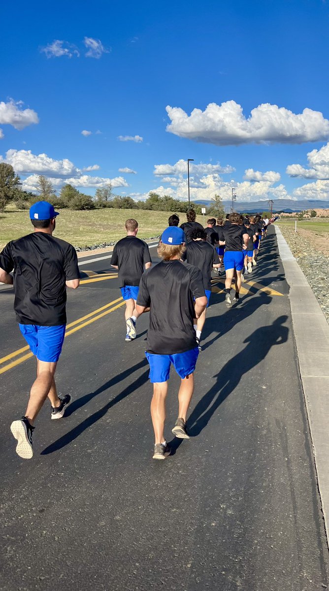 Special Week!

Special shoutout to Major Conner and the Cadets at @afrotcdet028 for working with The Boys this week in preparation for their fall training 👊🏼⚾️🦅

#onerope #eagles #erau #prescott #arizona #team #family #hardwork #embracethesuck #afrotc #fall #baseball #training