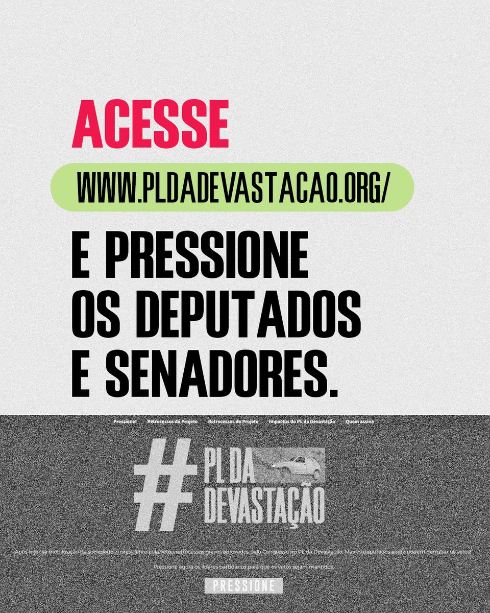 sosma's tweet image. O Congresso pode votar a qualquer momento os vetos do Presidente Lula a lei geral do licenciamento ambiental e ressuscitar o PL da Devastação (PL 2159/2021), da Mata Atlântica, da Amazônia, de todos os biomas, da nossa biodiversidade, e até mesmo das nossas vidas.

Não podemos…