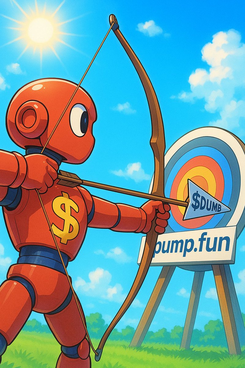Dumbbotcoin's tweet photo. Dumbbot locked, loaded, and aiming straight at the moon 🌕🚀

Drop your wallet to get free 10k of $DUMB 

5 WALLETS WILL BE SELECTED

 #DUMB #PUMPFUN #CRYPTO https://t.co/GaAQ3QgbMl
