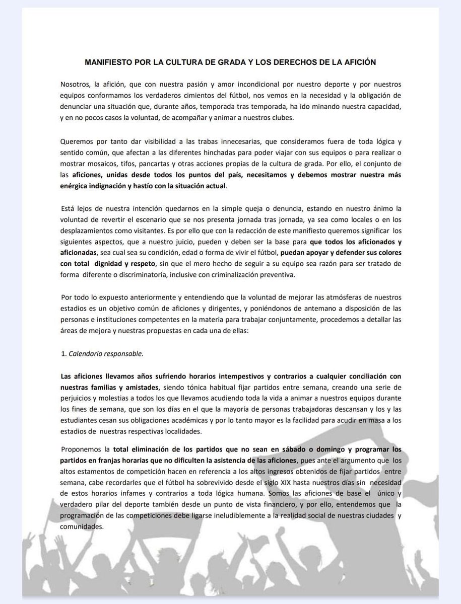 UtreraFans's tweet image. ❗️Una nueva temporada está en marcha. NADA HA CAMBIADO.
🔄Seguimos reclamando #derechosParaLaAfición y un #fútbolParaTodos.
🔗Lee nuestro manifiesto: fasfe.org/wp-content/upl…