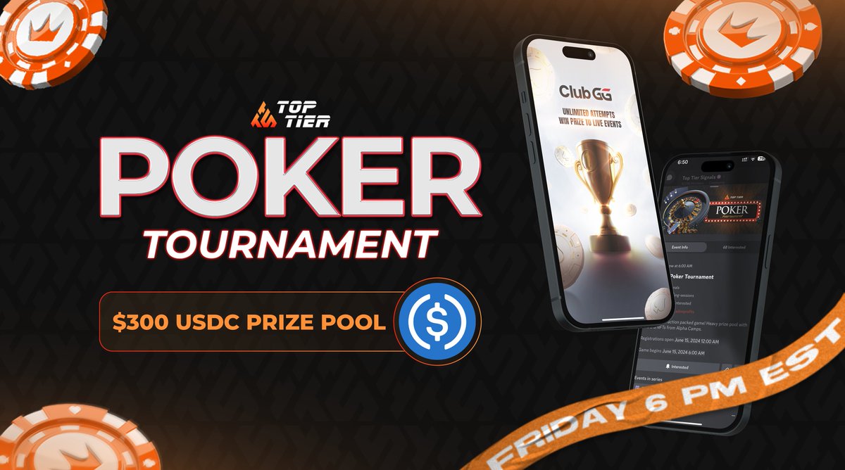 banga, happy degen Friday! We are live now, got 300 $USDC up for grabs to the Top 10. Free to enter for everyone 👇

discord.com/invite/toptier…
discord.com/events/1037814…