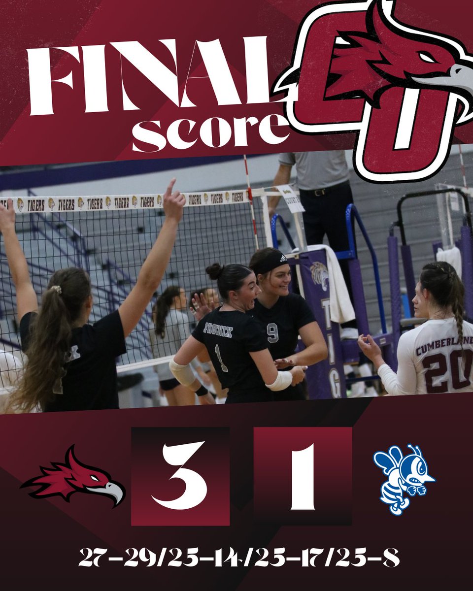 Volleyball takes their second win of the day as they defeat St. Ambrose in four sets!

#WeArePhoenix