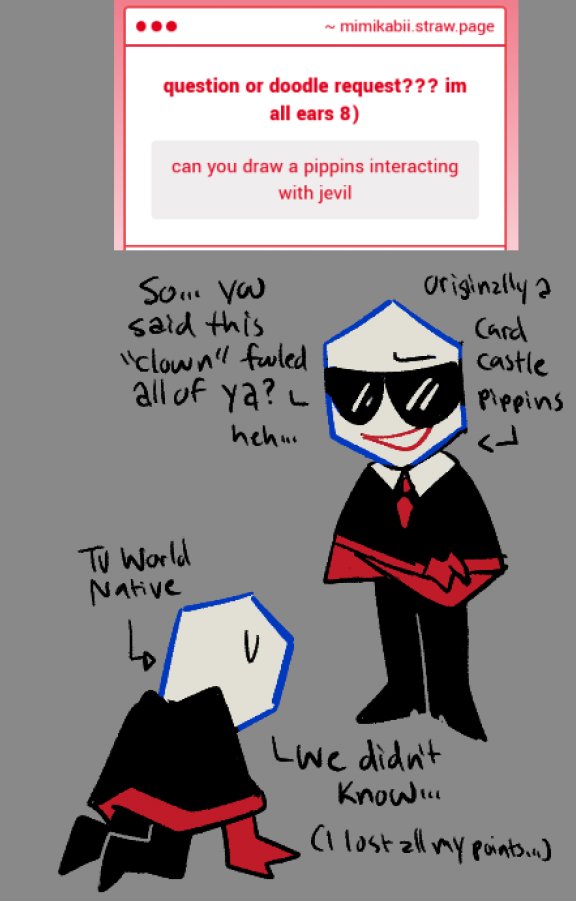 i feel like jevil would rob the pippins blind before they knew how crazy his gambling skills would be #deltarune 