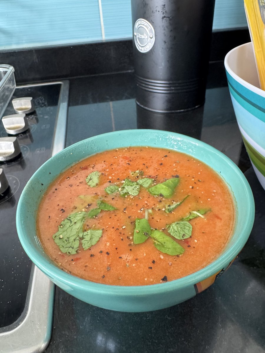 Crema de tomates, de mis favoritas😮‍💨