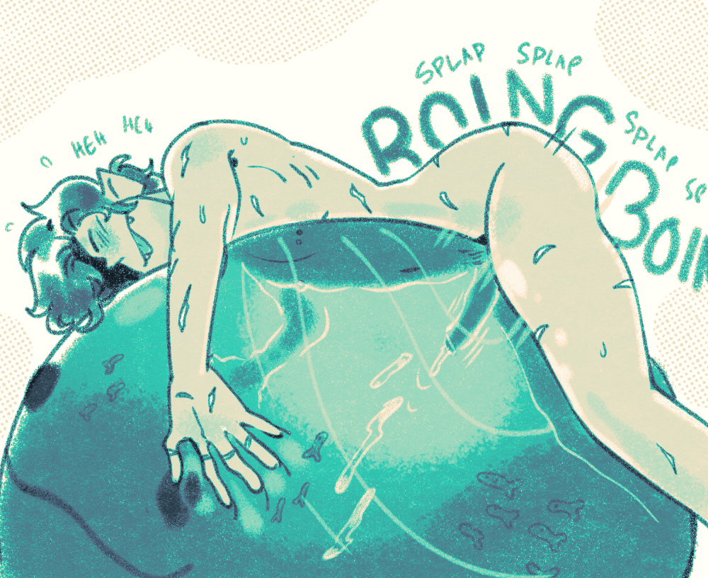 during dry seasons, water slimes can be encountered migrating north in search of more comfortable temperatures. they're a great way to cool off on a hot summer day, and they don't even mind if you fuck them a little. just be careful of curious, nibbling fish