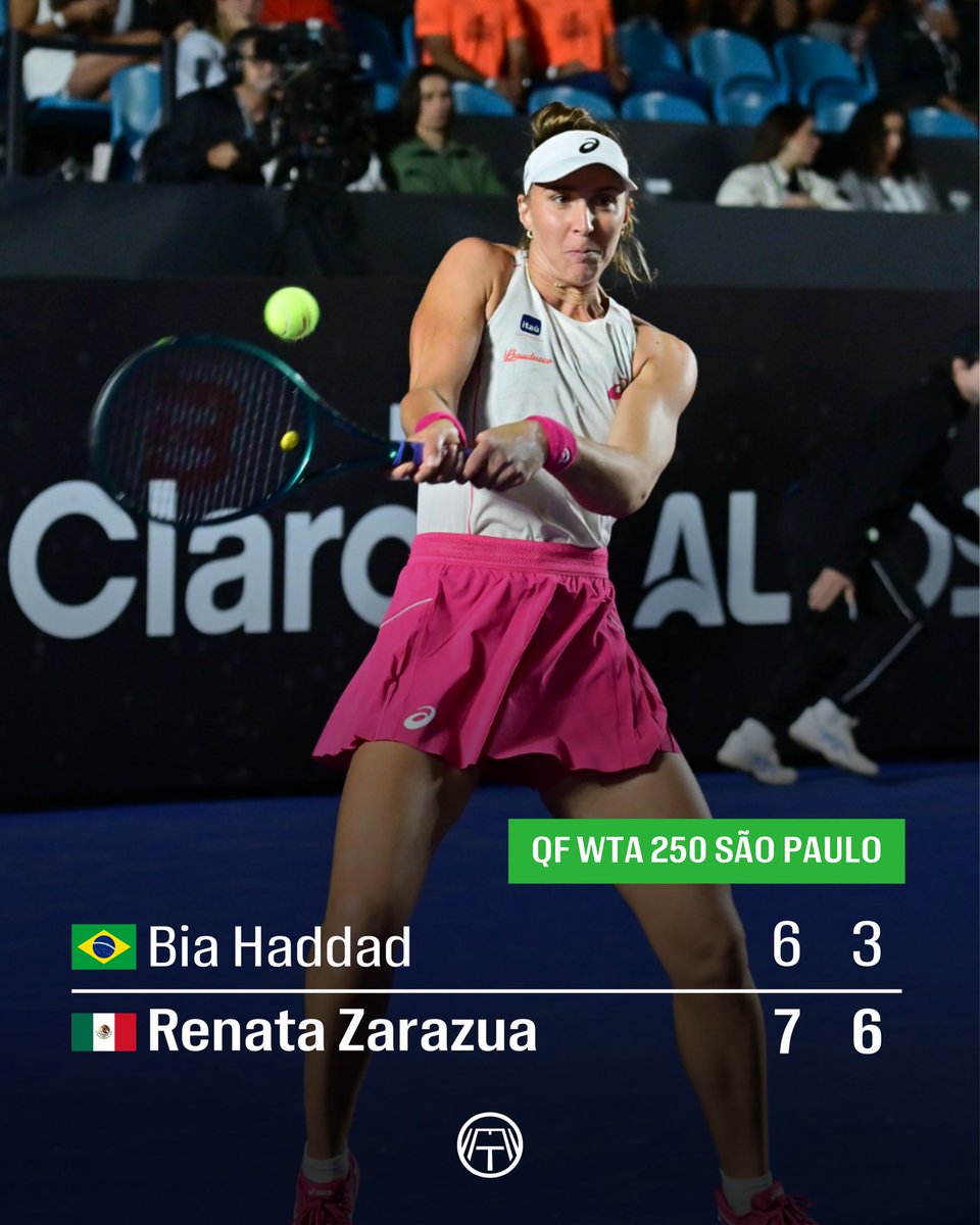 BIA HADDAD SE DESPEDE DO SP OPEN NAS QUARTAS DE FINAL.

Novamente apostou na estratégia de alto volume de jogo, alongando as trocas e sem buscar a definição. O problema foram os muitos erros, que vão contra o baixo risco que esse plano tático oferece. Só no tiebreak do 1º set, 4