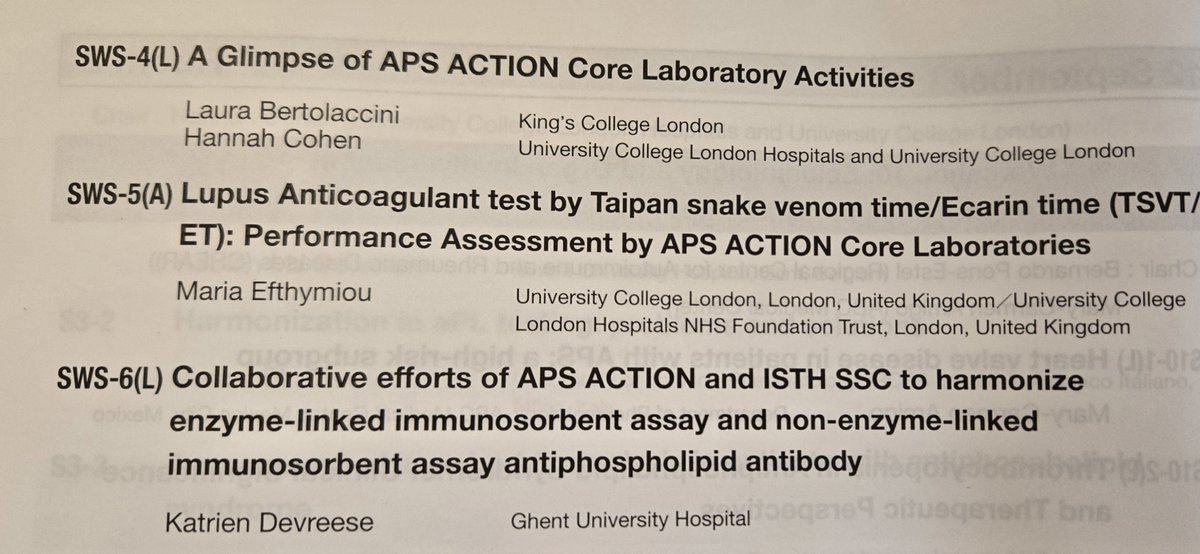 <a href="/APS_ACTION/">APS_ACTION</a> Scientific Session and Poster Presentations During #ICAPA25 (18th International Congress on Antiphospholipid Antibodies, Kyoto, Japan). Thank you to all the presenters and session participants.