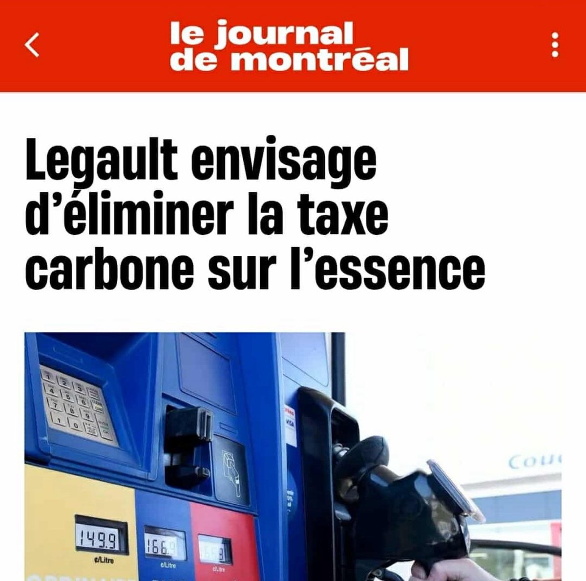 Quand le Parti conservateur du Québec a proposé d’éliminer la taxe carbone, on s’est fait dire que ça n’existe pas une taxe carbone au Québec et qu’il faut sauver la planète.

Il y a bel et bien une taxe carbone au Québec, aussi appelée tarification carbone ou Bourse carbone.

Et