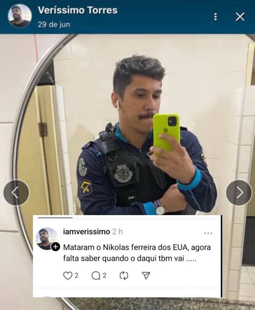 E o cara é policial hein <a href="/nikolas_dm/">Nikolas Ferreira</a>