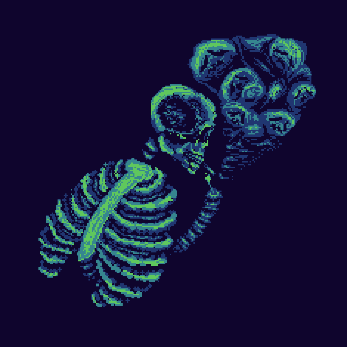 In memory of how I pulled smoke into my lungs 3 days ago.
#pixelart #ドット絵 #aseprite