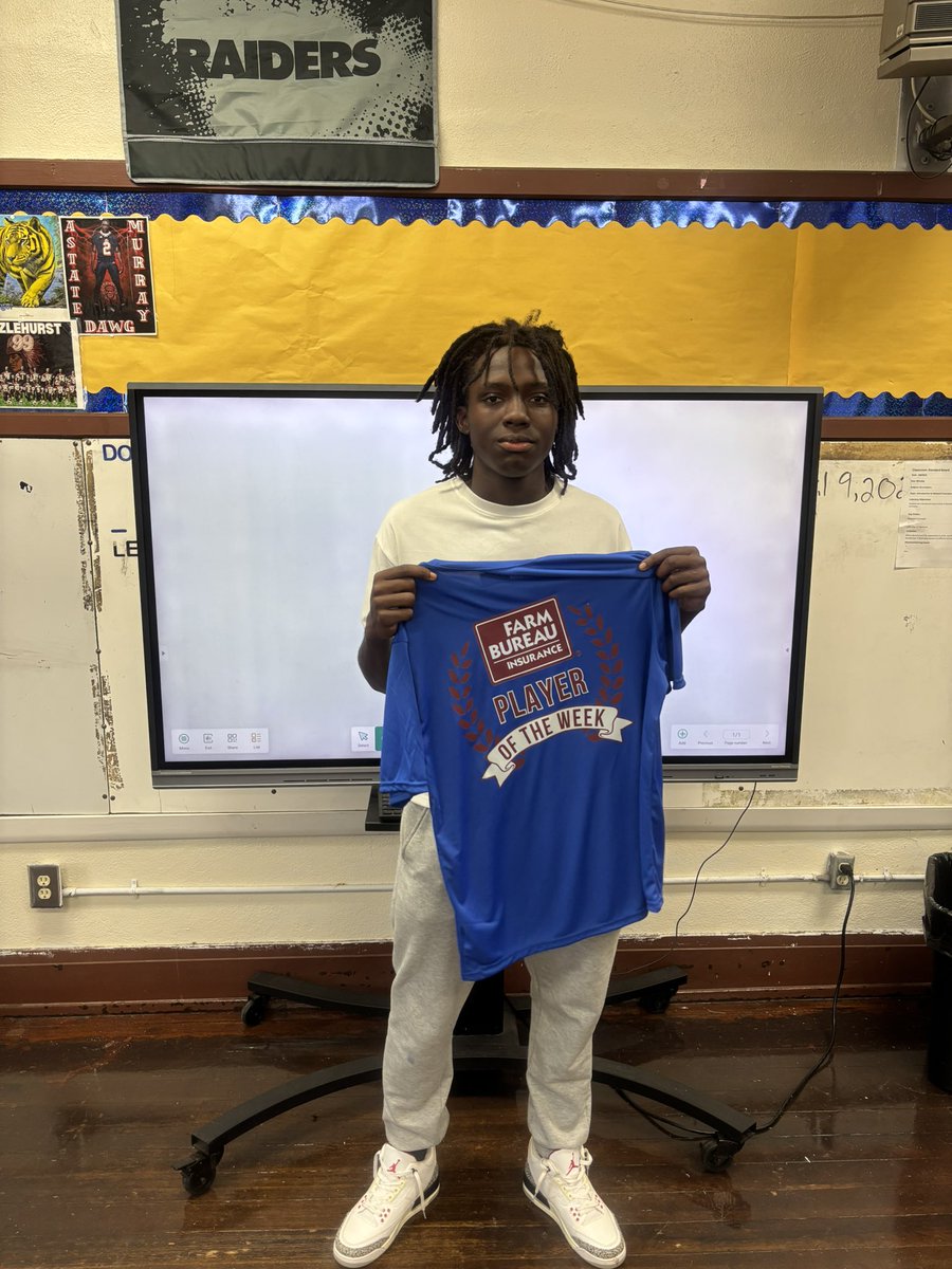 Crystal Springs Roger Smith State Farm player of the week with 2 INTERCEPTIONS 5 tackles congratulation