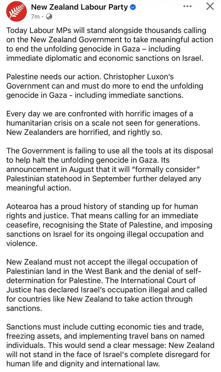 How about this instead..."Labour calls for Hamas to release the hostages, stop using Palestinian civilians as human shields, lay down their weapons, and leave Gaza for good so that vital aid supplies can be delivered without Hamas stealing it."
Waiting...