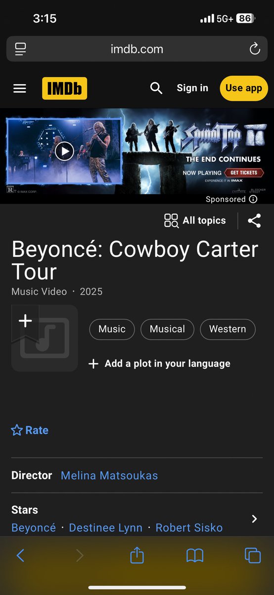 flawlessrmxx's tweet photo. ITS REAL OMGG GO TO HER IMDB https://t.co/ZOMt2TItEp