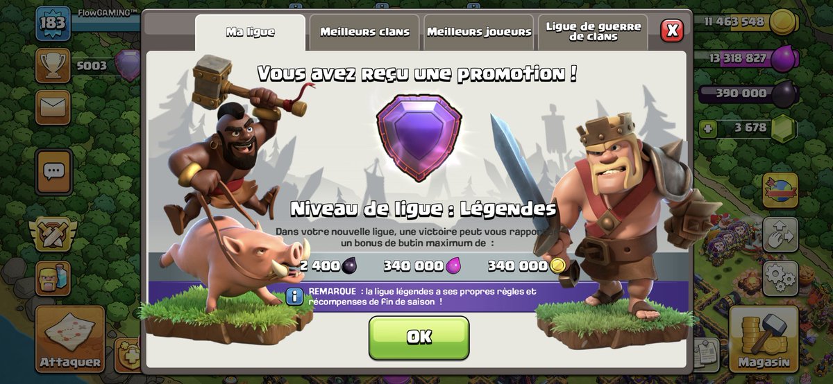 FlowFlowGAMING's tweet image. Première fois en LIGUE LÉGENDE !