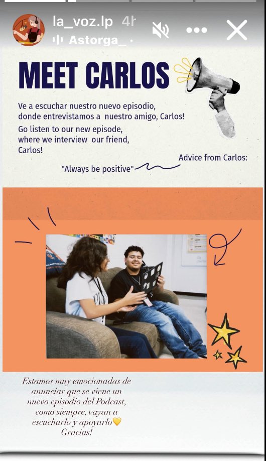 This week <a href="/LaPromesa_AISD/">La Promesa</a> our podcast “LaVoz” posted their first two posts! Follow us on instagram  <a href="/la_voz/">la_voz</a>.lp and on Spotify as we post stories and interviews <a href="/AldineISD/">Aldine ISD</a> #aldinestory IG: instagram.com/reel/DOfAX3Ojv…  Spotify: open.spotify.com/episode/4fgOQm…