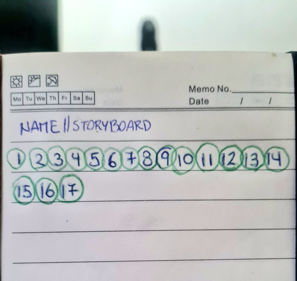 Storyboard full: ✅️ 
y demoré 10 días, es lo más veloz que he hecho ._.) waos