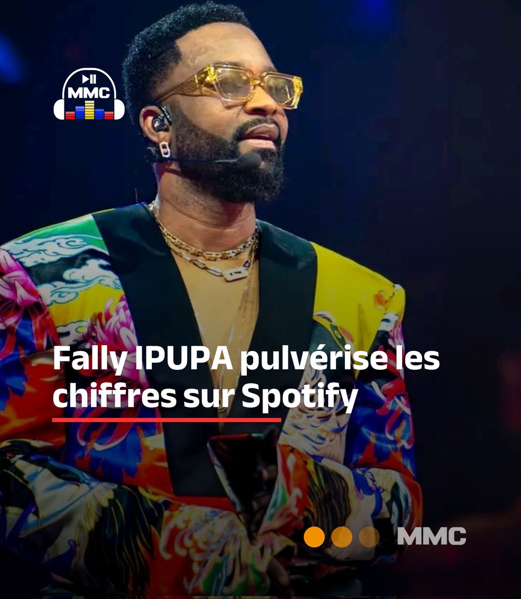 🚨📊 Fally IPUPA, premier artiste congolais à dépasser les 700 millions d’écoutes sur Spotify. Un chiffre qui confirme son statut de figure majeure de l’afro-pop et de la rumba à l’international.
#MMC