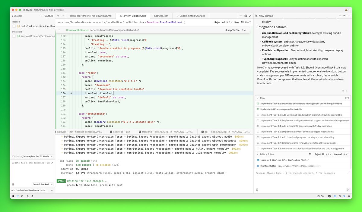 codeandrewford's tweet image. How do you Claude Code? I've been playing with Zed's External Agents via ACP and I'm liking the flow of giving tasks and reviewing the output in one single review pane. I'm using Copilot for commit messages and inline prompting too.