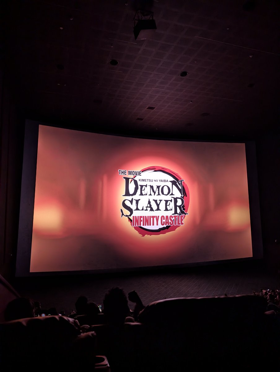 theswarrow's tweet photo. Peak Anime. Peak Movie Experience. 
All hail @ufotable 🙌🏽. Thank you for those peak visuals.

Thanks for the photo poster @CinemasBroadway 

#DemonSlayer #DemonSlayerInfinityCastle 
#Kime https://t.co/zUSEp4e1Dw
