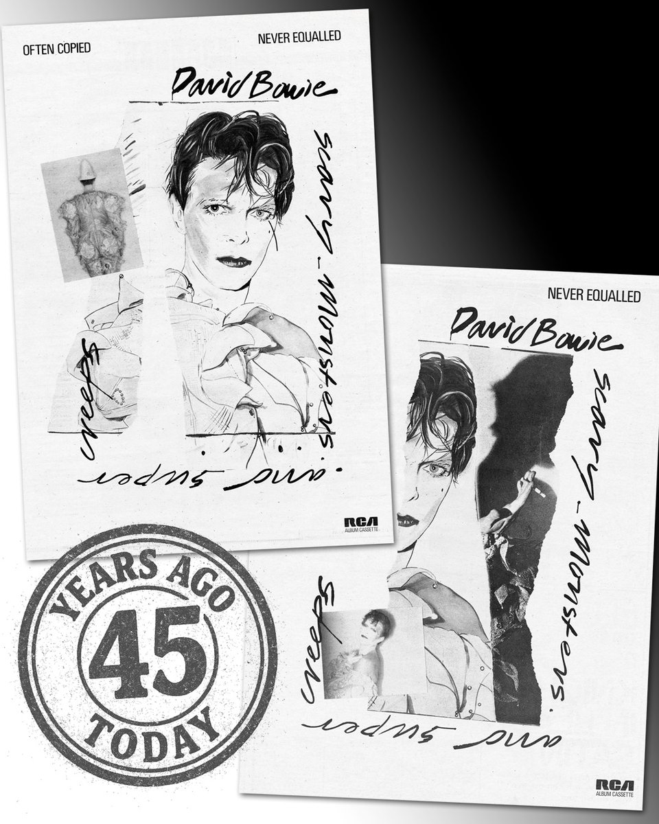 SCARY MONSTERS IS 45 TODAY

“He opened strange doors that we'd never close again...”

Today is the 45th anniversary of the UK release of David Bowie’s Scary Monsters (And Super Creeps) album.

Keep reading after this brief interruption for ‘Scary Monsters (and Super Creeps)’ at