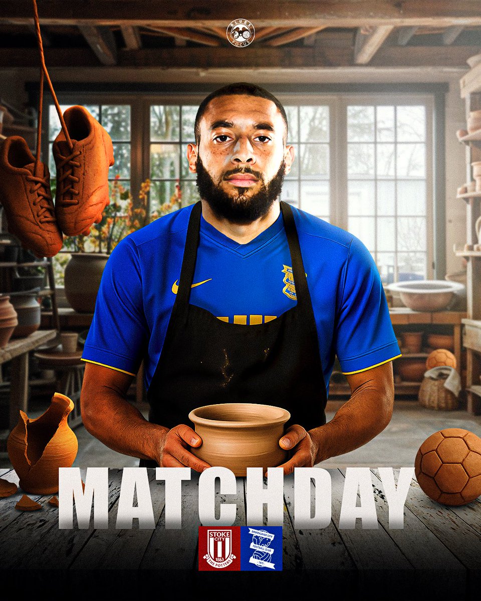 It's matchday🙌

Let’s hope we’re the ones shaping the game against The Potters today. 🔵⚪ 

#BCFC #KRO #SCFC