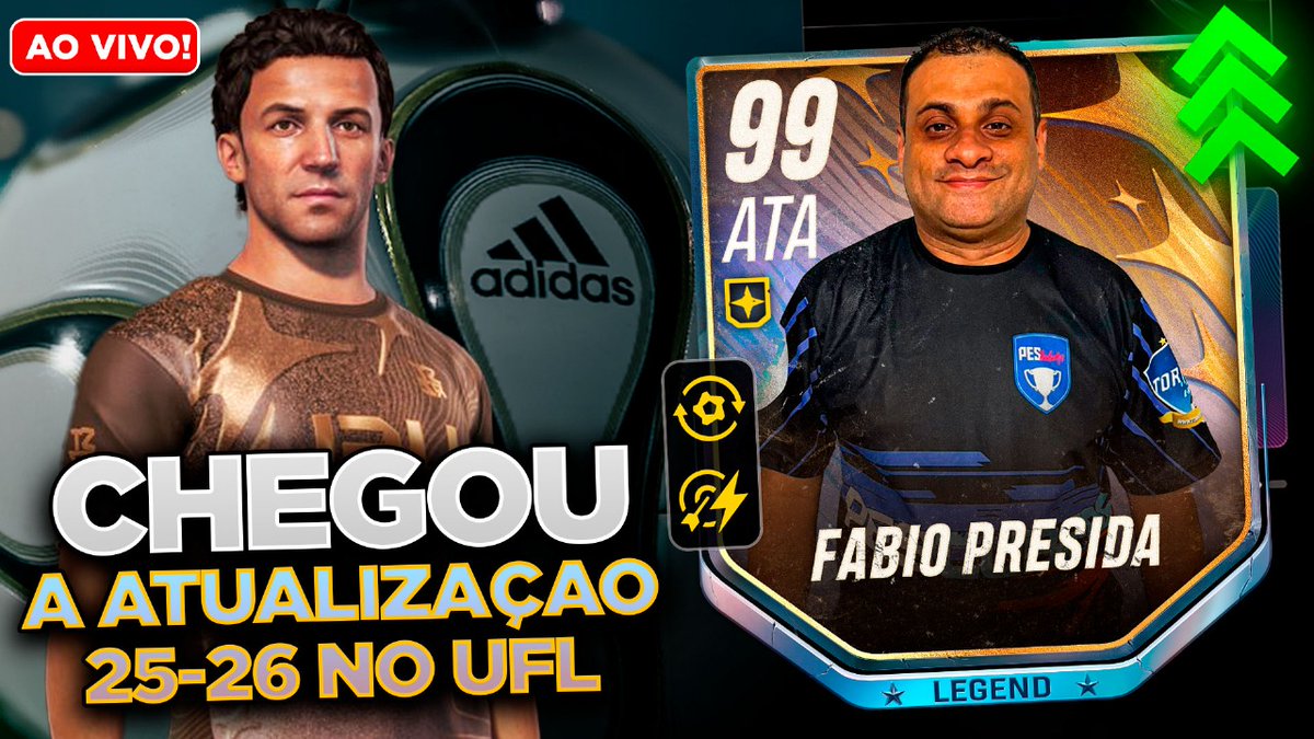 Bora de live na madruga conferindo as novidades do #UFLgame

<a href="/UFLgame_br/">UFLgame_br</a> <a href="/UFLgame/">UFL</a> <a href="/PESTubers/">PEStubers</a> #PEStubers

youtube.com/live/qGe7I23F2…