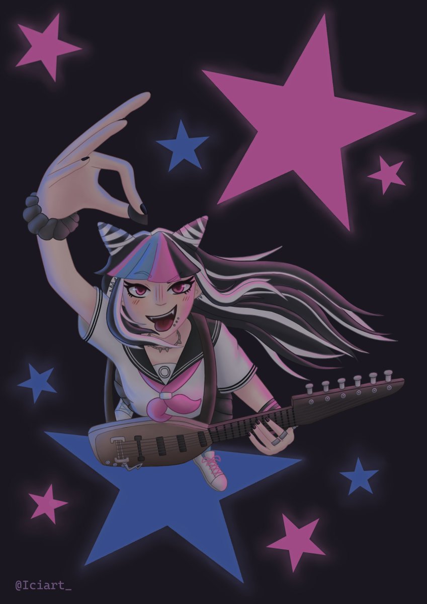 Creo que, por lo que sea, ahora es buen momento para subir mi dibujo de Ibuki 🙂‍↕️

#danganronpa #sdr2