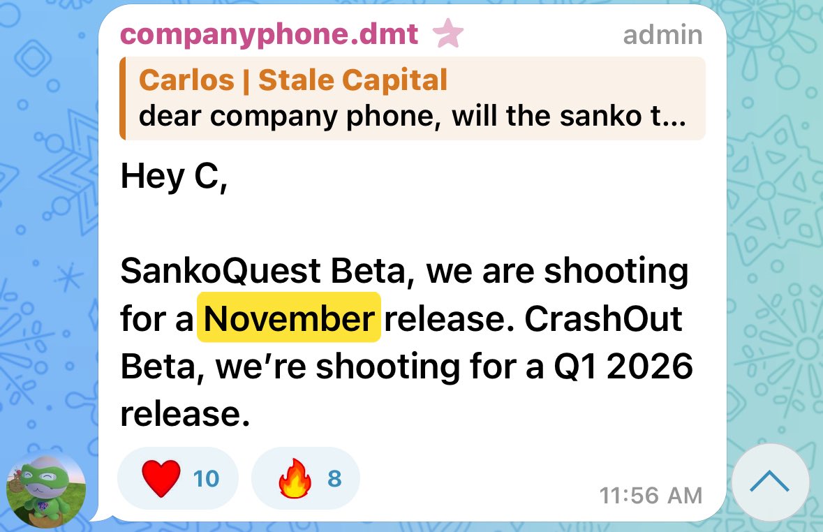 Two months from now everyone will be talking about $DMT